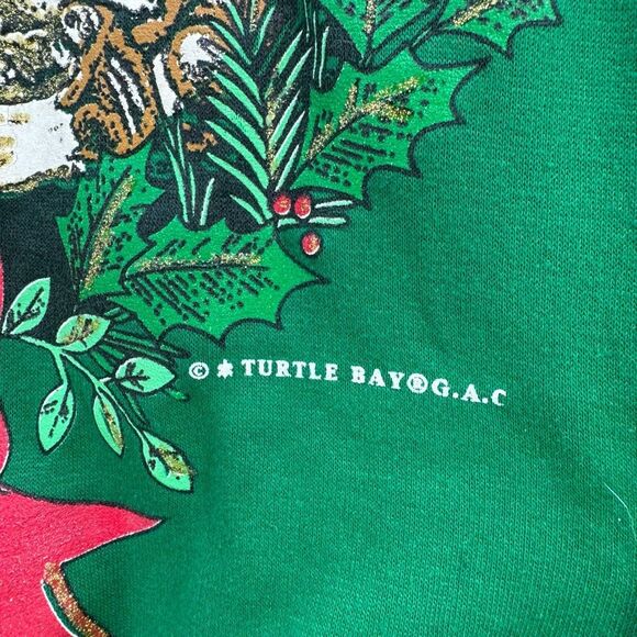 Vintage Turtle Bay Pullover Christmas Sweatshirt Size Large - Picture 4 of 8